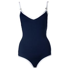 Christian Dior, Blauer Badeanzug Blau