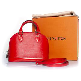Louis Vuitton-Louis Vuitton, Sac à main Alma BB épi coqueliot-Rouge