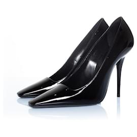 Saint Laurent-SAN LORENZO, zapatos de tacón con punta Zoe-Negro
