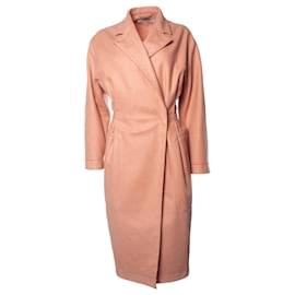 Acne-ACNE STUDIOS, Trench a portafoglio Aleka rosa-Rosa