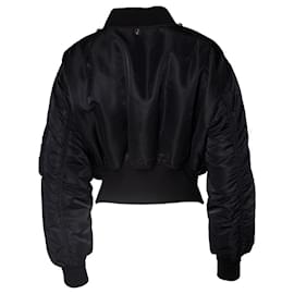 Balenciaga-balenciaga, jaqueta bomber de nylon detalhada com chaveiro-Outro