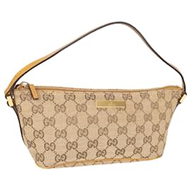 Gucci-Gucci GG Monogram Boat Handbag-Beige