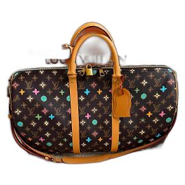 Keepall 50 Louis Vuitton X Tyler the Creator. Marron