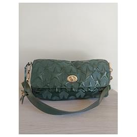 Tosca Blu-Handbags-Green,Gold hardware