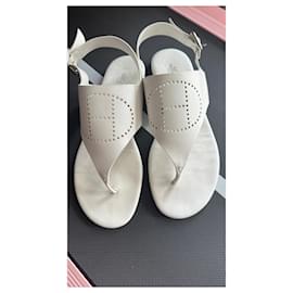 Hermès-Sandals-White