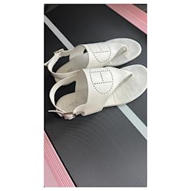 Hermès-Sandalen-Weiß