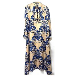 Gucci Kleid aus Seide Hellblau Hellblau