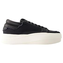 Y3-Centennial Low Sneakers - Y-3 - Leather - Black-Black