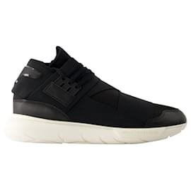 Y3-Zapatillas Qasa -Y-3 - Cuero - Negro-Negro