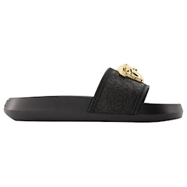 Versace-Slides de piscina Medusa - Versace - Borracha - Preto-Preto