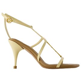 Pralu Sandals - Jacquemus - Leather - Ivory Brown Beige