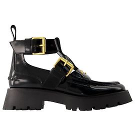 Carter Lug Ankle Boots - Alexander Wang - Leather - Black Black