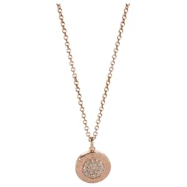 Bulgari-BVLGARIBvlgari Diamond Necklace in 18k Rose Gold 0.34 ctw-Metallic