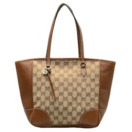 Gucci-Gucci GG Canvas Tote Bag  Canvas Handbag 353119 in Good condition-Other