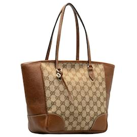 Gucci-Sac cabas en toile Gucci GG Sac à main en toile 353119 en bon état-Autre