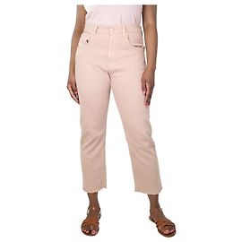 7 For All Mankind Calça jeans reta rosa - tamanho UK 12 Rosa