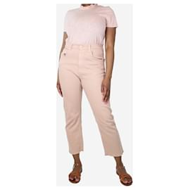 7 For All Mankind-Jean droit rose - taille UK 12-Rose