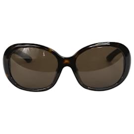 Prada-Brown tortoise shell oversized sunglasses-Brown