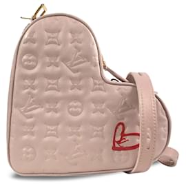 Louis Vuitton-Louis Vuitton Pink Monogram Empreinte Fall In Love Coeur-Rosa