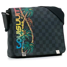 Louis Vuitton-Louis Vuitton Mensajero negro Damier Cobalt Jungle District PM-Negro