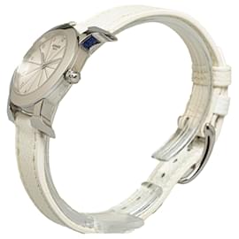 Hermès-Hermes Silber Quarz Edelstahl Heure H Ronde Uhr-Silber,Andere