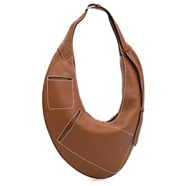 Hermès-Hermès Brown Swift and Toile Buddypocket Bag-Brown