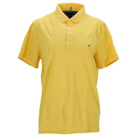 Tommy Hilfiger-Mens Slim Fit Polo-Yellow