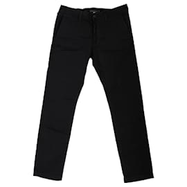 Tommy Hilfiger-Mens Relaxed Fit Stretch Chinos-Black