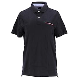 Tommy Hilfiger-Mens Signature Chest Pocket Polo-Navy blue