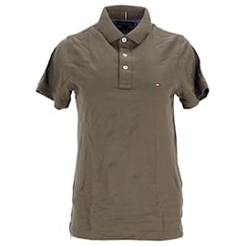 Tommy Hilfiger-Polo Tommy da uomo slim fit in puro cotone-Verde