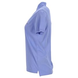 Tommy Hilfiger-Camisa polo masculina de algodão slim fit-Azul,Azul claro