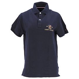Tommy Hilfiger Polo da uomo slim fit con ricamo Icon Blu navy