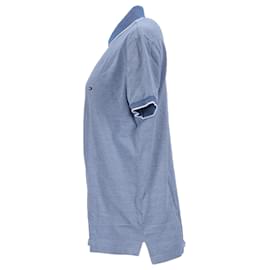 Tommy Hilfiger-Oxford-Poloshirt für Herren mit Streifen-Blau,Hellblau