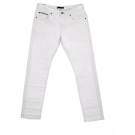 Tommy Hilfiger-Calça Jeans Masculina Denton Straight-Branco