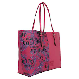 Versace Jeans Couture-Versace Jeans Rock Cut Tote Bag-Pink