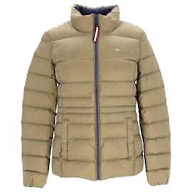 Tommy Hilfiger-Womens Quilted Down Jacket-Green,Olive green