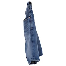 Tommy Hilfiger-Shorts jeans de algodão reciclado feminino Mom Fit-Azul