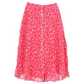 Tommy Hilfiger Jupe Midi Plissée Étoiles Et Rayures Femme Rose