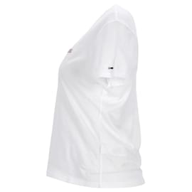 Tommy Hilfiger-T-shirt da donna in morbido jersey di cotone biologico-Bianco