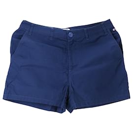 Tommy Hilfiger-Womens Essential Fitted Cotton Shorts-Navy blue
