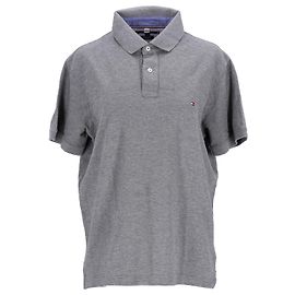 Tommy Hilfiger Polo texturizado de corte ajustado para hombre Gris