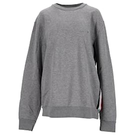 Tommy Hilfiger-Mens Stripe Sweatshirt-Grey