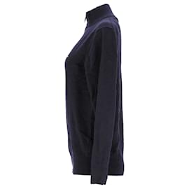 Tommy Hilfiger-Suéter masculino Tommy Hilfiger Pima Cotton Cashmere com gola alta em algodão azul marinho-Azul marinho