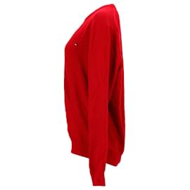 Tommy Hilfiger-Herren-Pullover mit normaler Passform-Rot