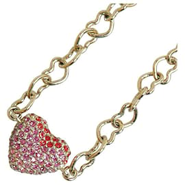 Dior-Heart Rhinestone Necklace-Other