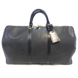 Louis Vuitton-Keepall 55 Cuero Epi Negro - VI0934-Negro