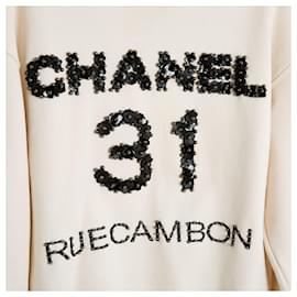 Chanel-Pre Fall 2020 Chanel Cambon Top Sudadera S-Crudo