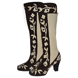 Dolce & Gabbana boots Brown Eggshell