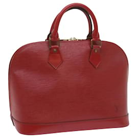Louis Vuitton-LOUIS VUITTON Bolsa Epi Alma Vermelho Castelhano M52147 Autenticação de LV 66399-Outro