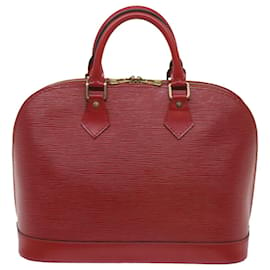 Louis Vuitton-LOUIS VUITTON Epi Alma Hand Bag Castilian Red M52147 LV Auth 66399-Other